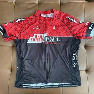 Hincapie Red and Black Performance Cycling Jersey 3XL